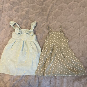 Cat & Jack Lot Of 2 Summer Dresses 3T Cotton